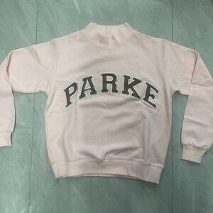 Parke Hometown Varsity Mockneck Women Sweatshirt-Pink